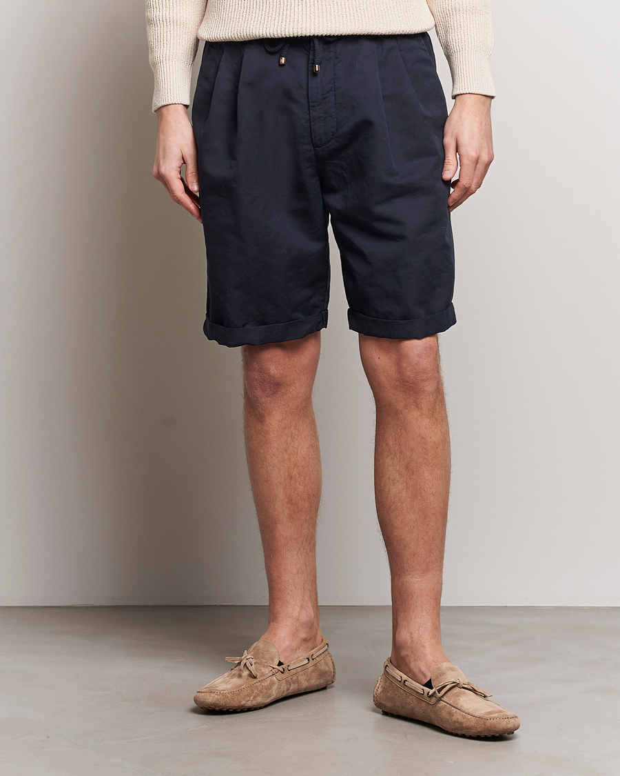 Herr | Kläder | Brunello Cucinelli | Drawstring Shorts Navy