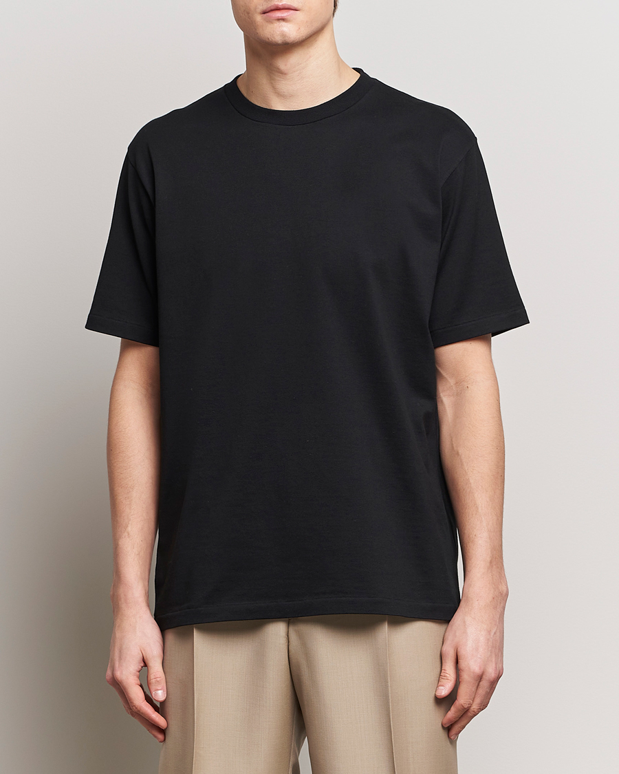 Herr | T-Shirts | Auralee | Luster Plating T-Shirt Black