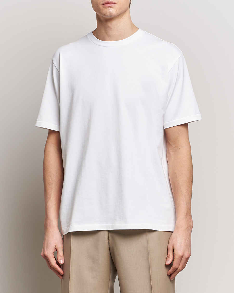Herr | Kläder | Auralee | Luster Plating T-Shirt White