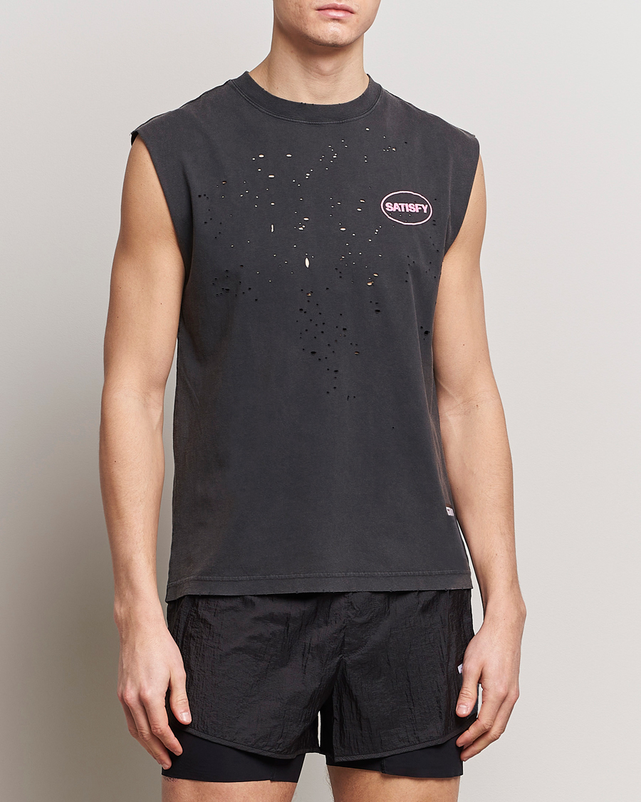 Herr | Satisfy | Satisfy | MothTech Muscle Tee Aged Black