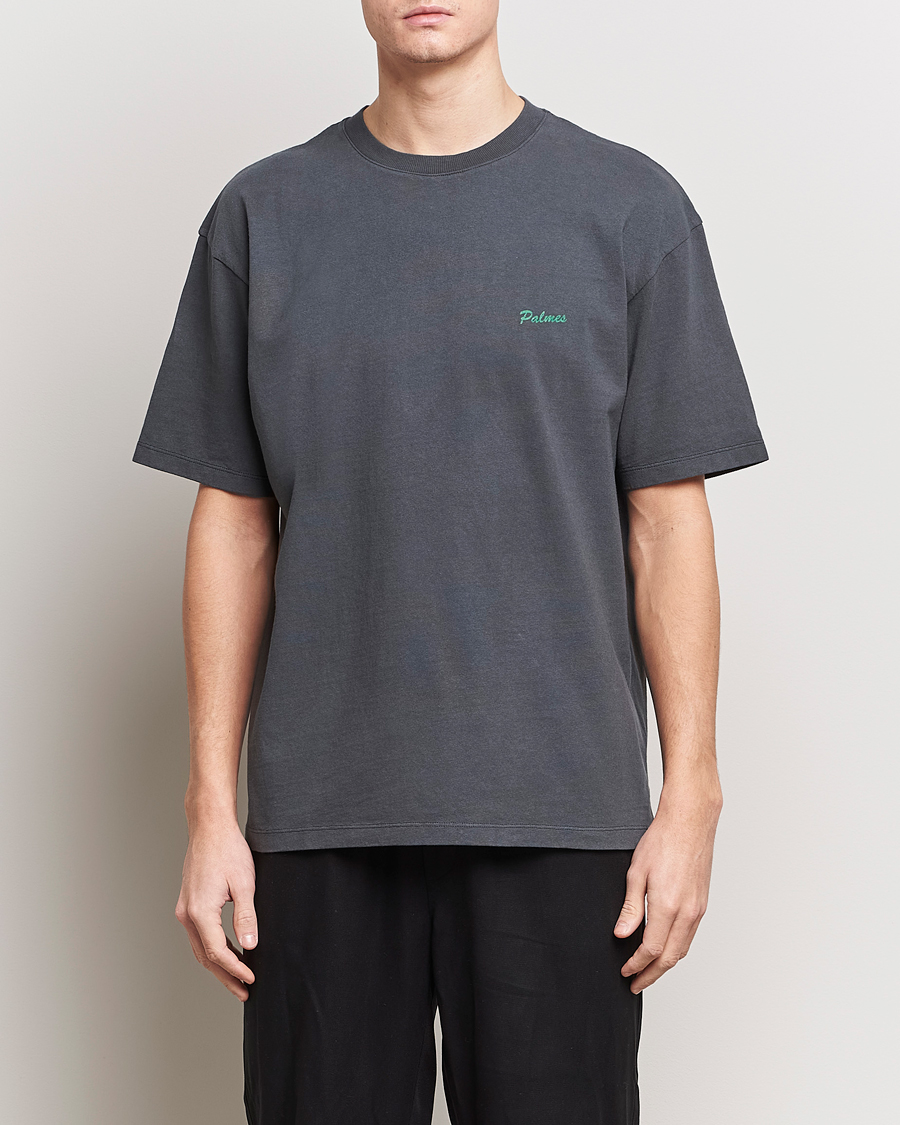 Herr |  | Palmes | Dyed T-Shirt Washed Grey