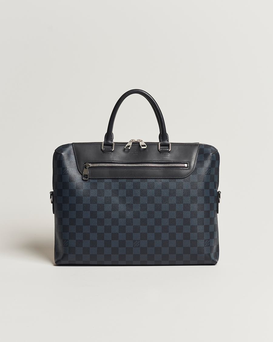 Herr | Louis Vuitton Pre-Owned Porte-Documents Jour Briefcase Damier Navy | Louis Vuitton Pre-Owned | Porte-Documents Jour Briefcase Damier Navy