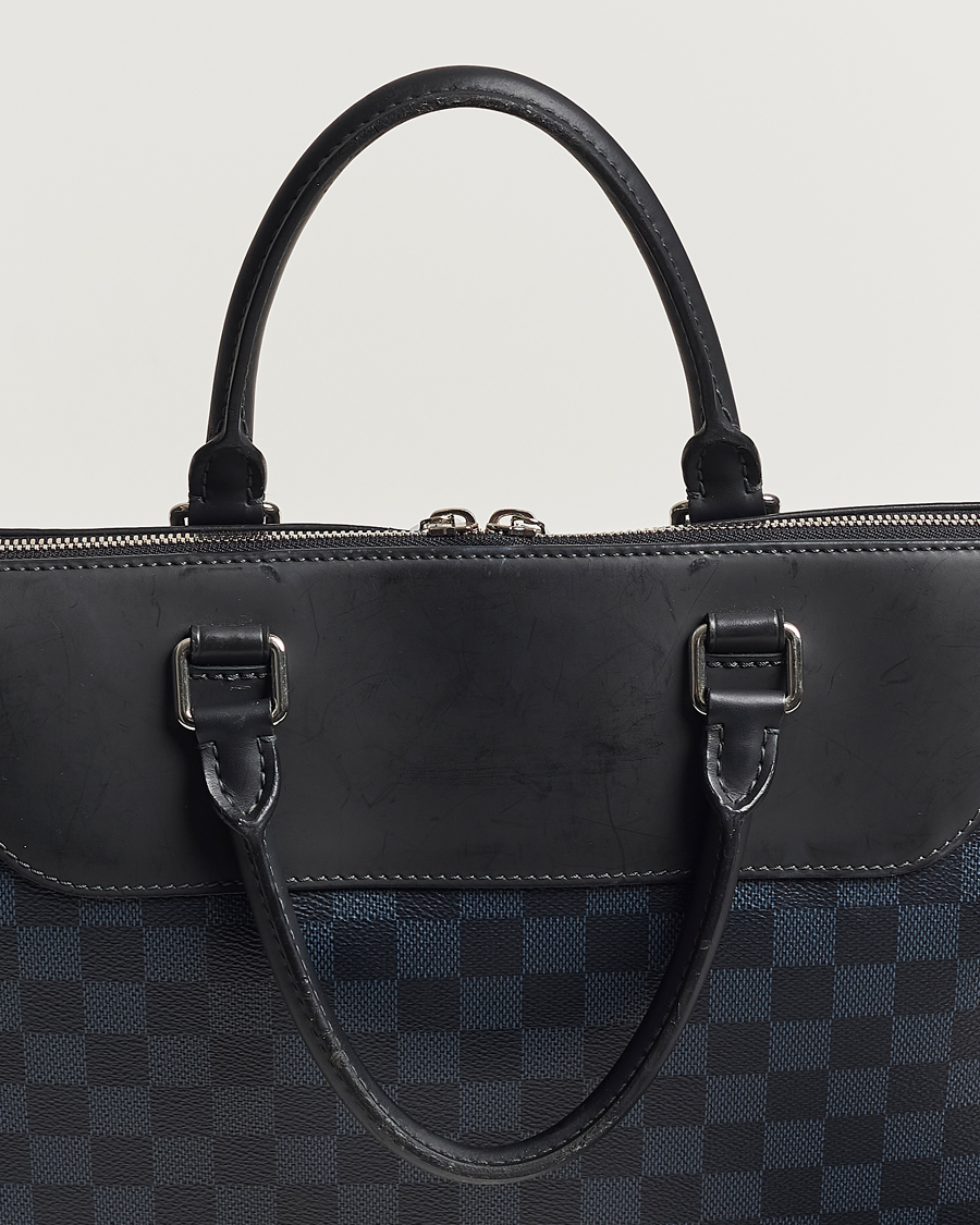 Herr | Louis Vuitton Pre-Owned Porte-Documents Jour Briefcase Damier Navy | Louis Vuitton Pre-Owned | Porte-Documents Jour Briefcase Damier Navy