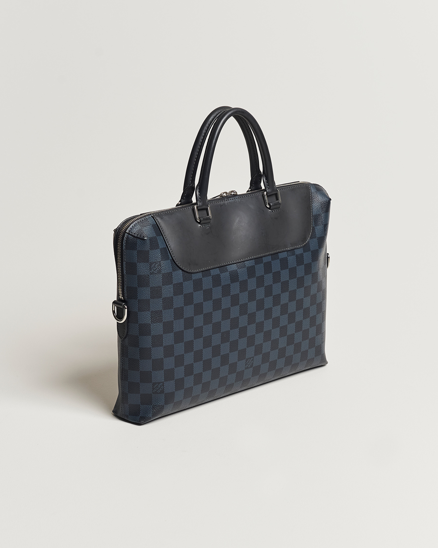 Herr | Louis Vuitton Pre-Owned Porte-Documents Jour Briefcase Damier Navy | Louis Vuitton Pre-Owned | Porte-Documents Jour Briefcase Damier Navy