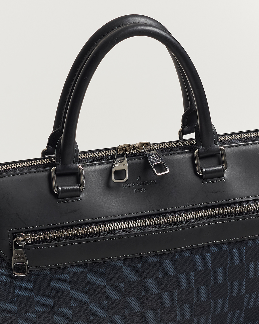 Herr | Louis Vuitton Pre-Owned Porte-Documents Jour Briefcase Damier Navy | Louis Vuitton Pre-Owned | Porte-Documents Jour Briefcase Damier Navy