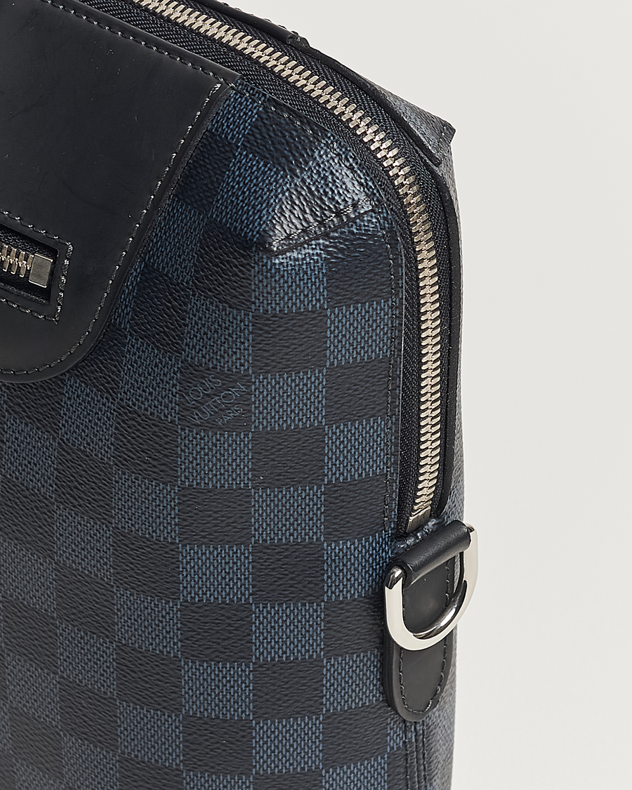 Herr | Louis Vuitton Pre-Owned Porte-Documents Jour Briefcase Damier Navy | Louis Vuitton Pre-Owned | Porte-Documents Jour Briefcase Damier Navy