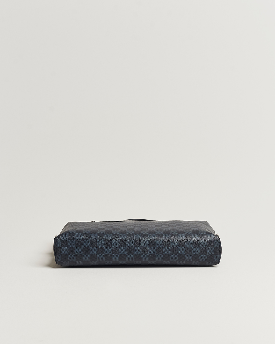 Herr | Louis Vuitton Pre-Owned Porte-Documents Jour Briefcase Damier Navy | Louis Vuitton Pre-Owned | Porte-Documents Jour Briefcase Damier Navy
