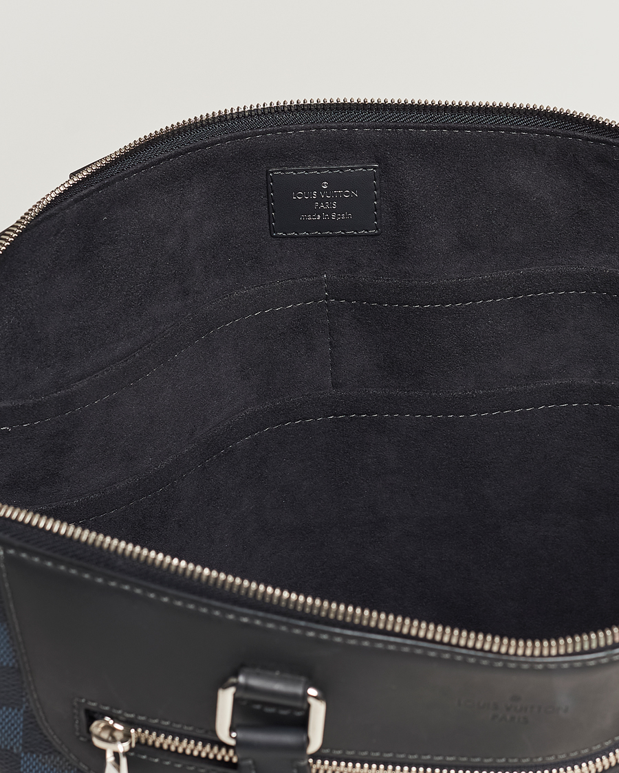 Herr | Louis Vuitton Pre-Owned Porte-Documents Jour Briefcase Damier Navy | Louis Vuitton Pre-Owned | Porte-Documents Jour Briefcase Damier Navy