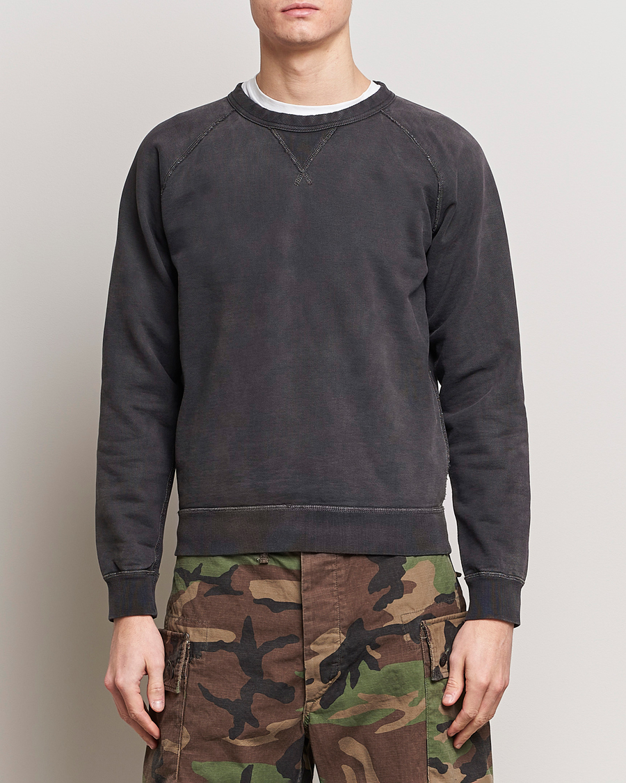 Herr | Sweatshirts | RRL | Raglan Sleeve Sweatshirt Black Indigo