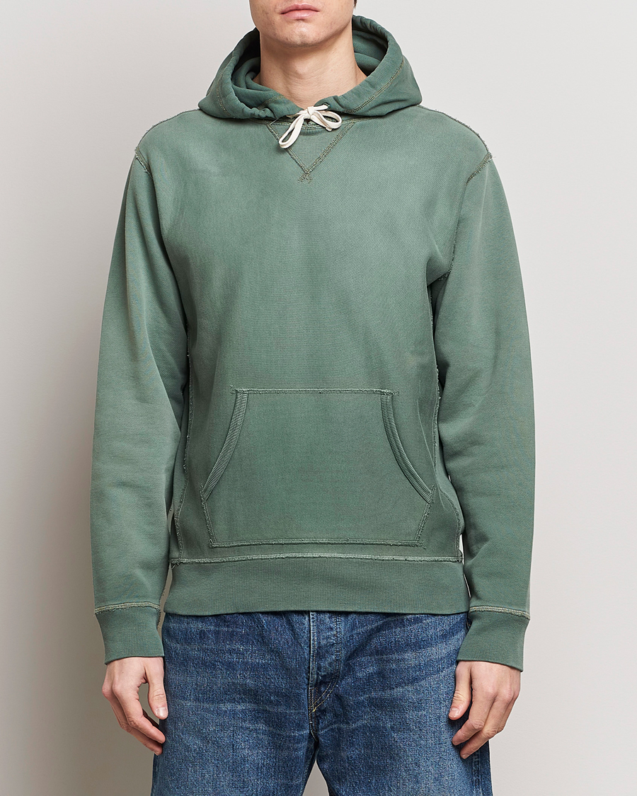 Herr | Kläder | RRL | Hooded Sweatshirt Collegiate Green