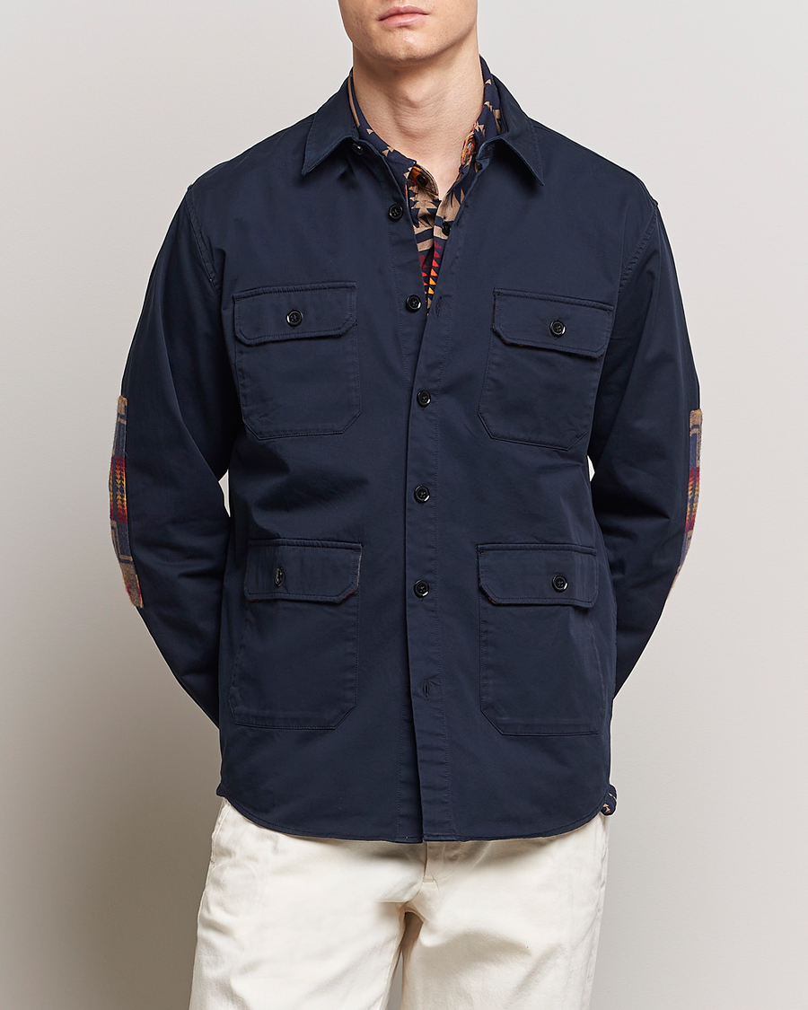 Herr | Skjortor | Pendleton | Patchwork Explorer Shirt Navy