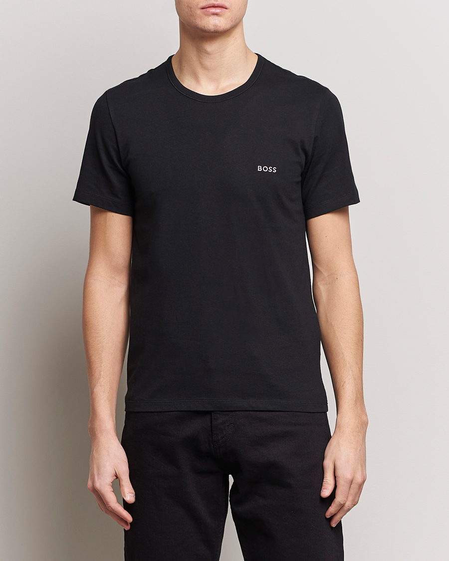 Herr | T-Shirts | BOSS BLACK | 3-Pack Crew Neck T-Shirt Black/White/Blue