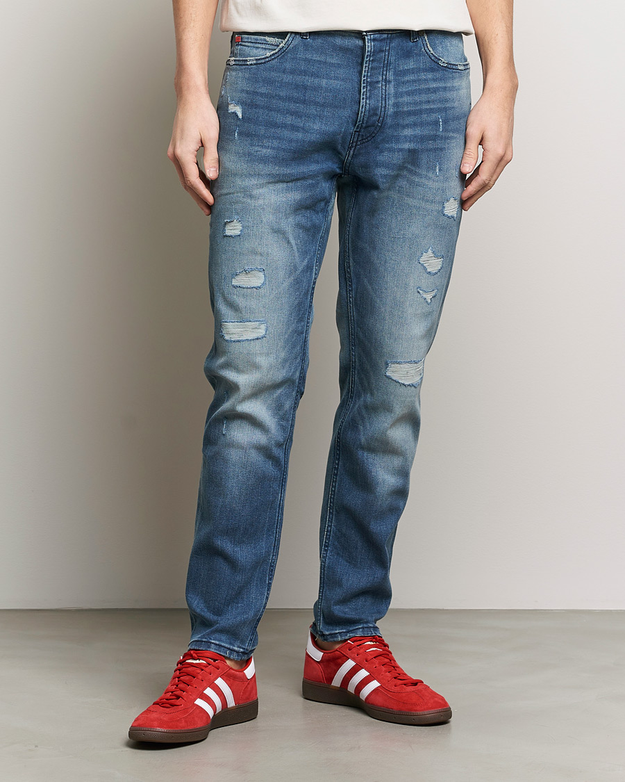 Herr | Blå jeans | HUGO | 634 Tapered Fit Stretch Jeans Bright Blue