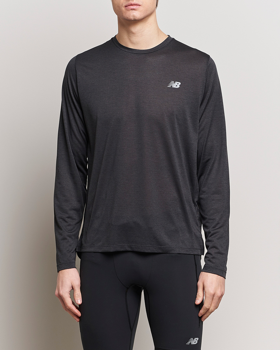 Herr | Sport | New Balance Running | Athletics Run Long Sleeve T-Shirt Black