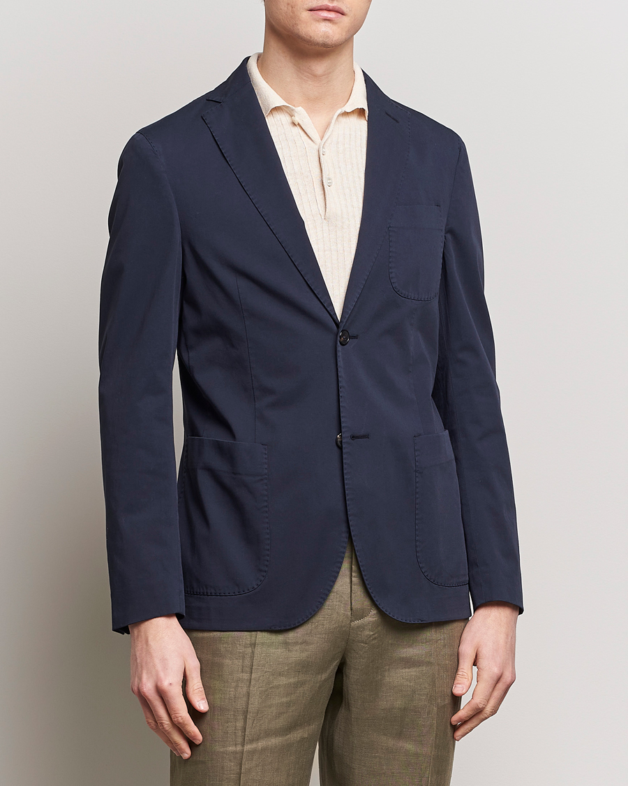 Herr | Slowear | Incotex | Unconstructed Comfort Cotton Blazer Navy