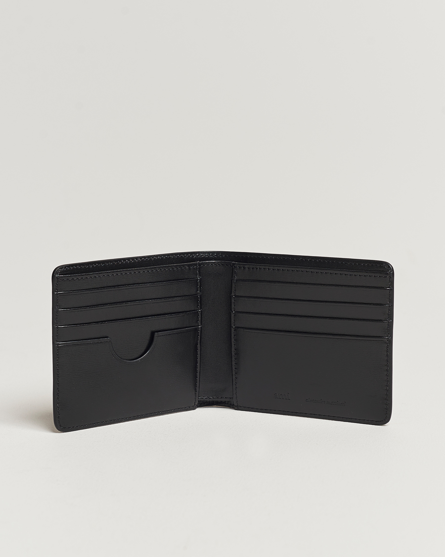 Herr | Vanliga plånböcker | AMI | Tonal Heart Logo Leather Wallet Black