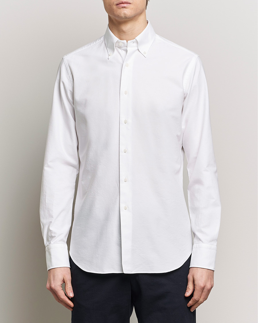 Herr | Formal Wear | Grigio | Oxford Button Down Shirt White