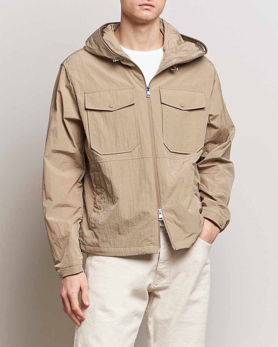 Herr | Luxury Brands | Moncler | Plessur Hooded Field Jacket Beige