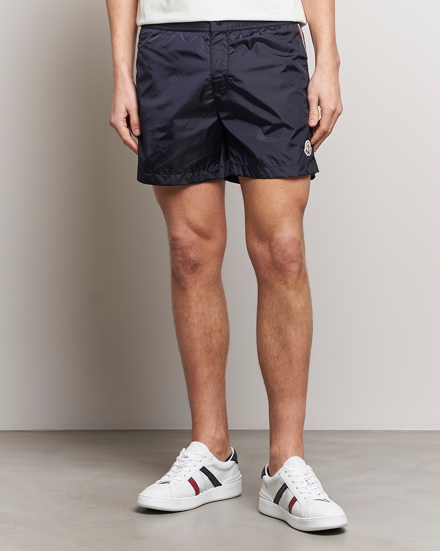 Herr | Badbyxor | Moncler | Nylon Swim Shorts Navy