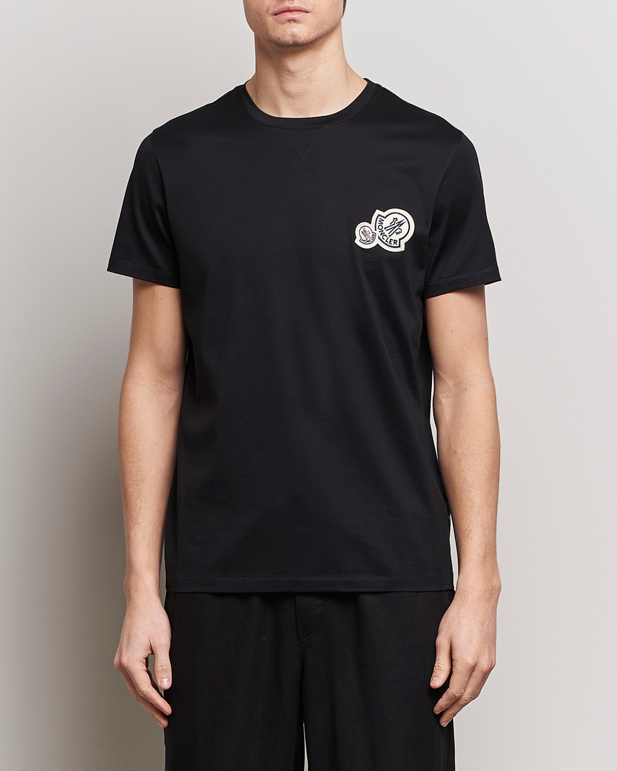 Herr | Kläder | Moncler | Double Logo T-Shirt Black
