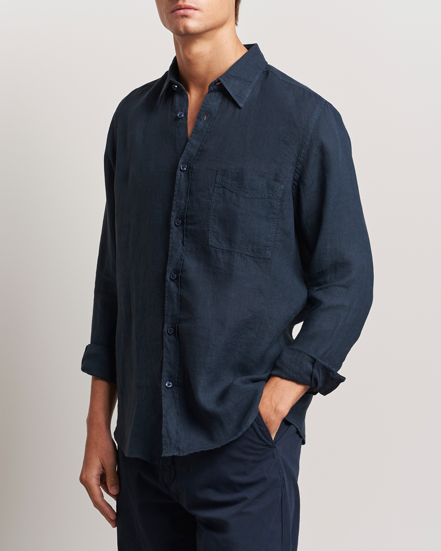 Herr |  | BOSS ORANGE | Relegant Linen Shirt Dark Blue
