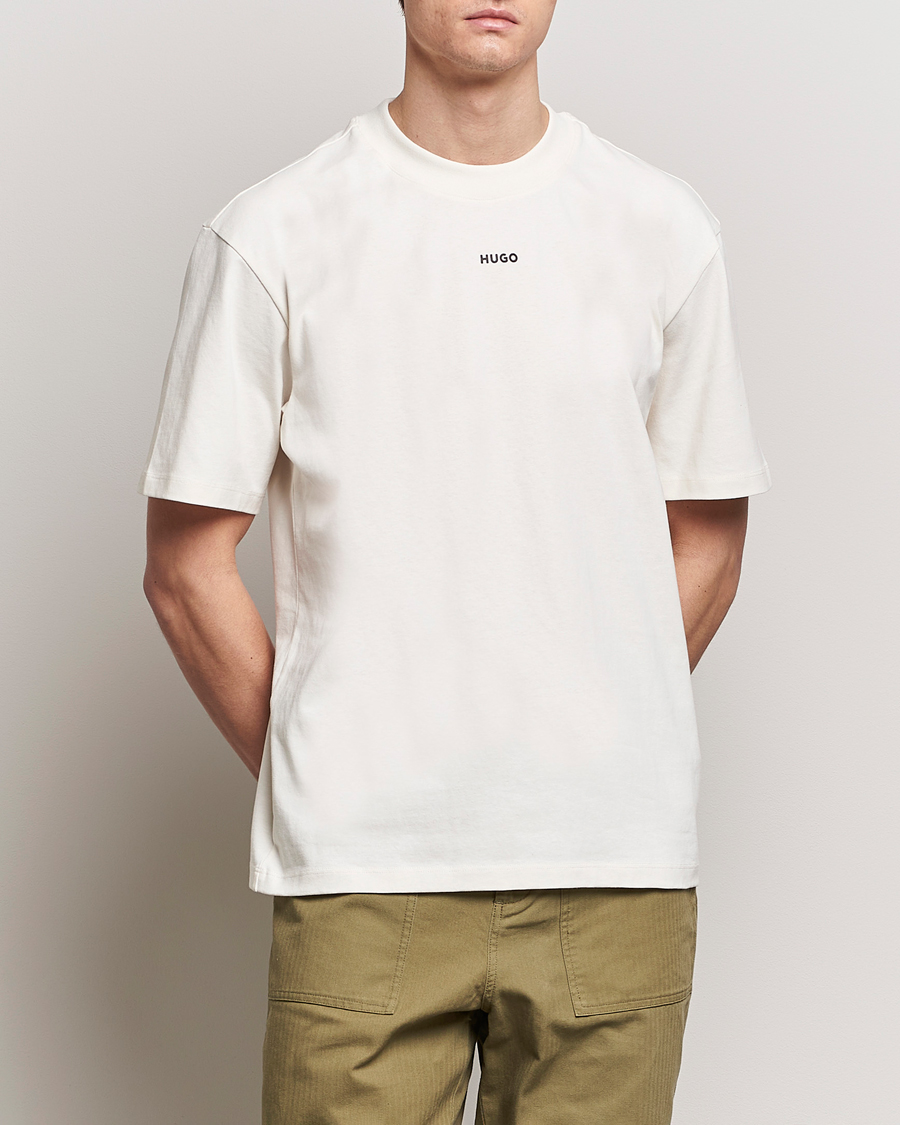 Herr | BOSS | HUGO | Dapolino Crew Neck T-Shirt Open White
