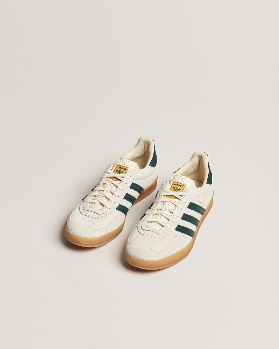 Herr | Skor | adidas Originals | Gazelle Indoor Sneaker White/Green