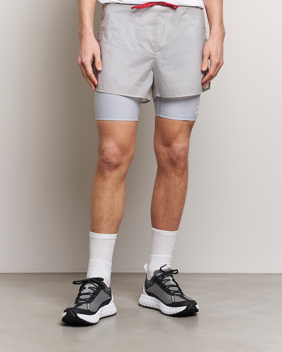 Herr | Kläder | District Vision | Ripstop Layered Trail Shorts Moonbeam