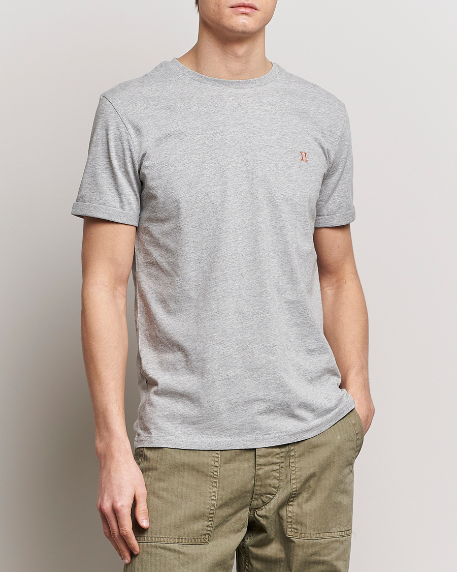 Herr | Nya varumärken | LES DEUX | Nørregaard Cotton T-Shirt Grey Melange
