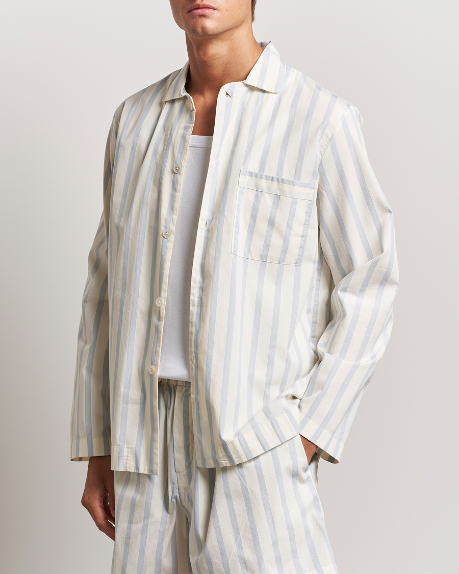 Herr |  | Tekla | Poplin Pyjama Shirt Needle Stripes