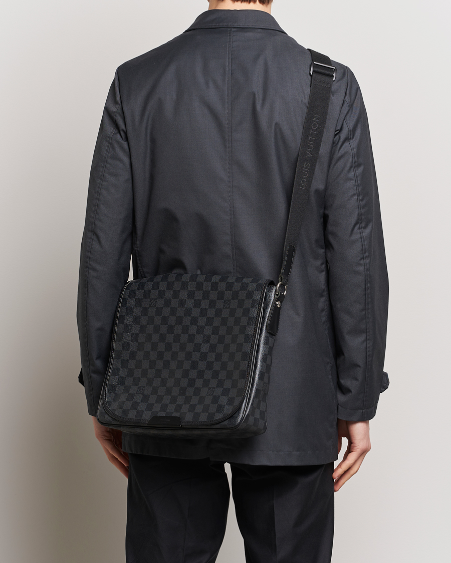 Herr | Pre-owned | Louis Vuitton Pre-Owned | Daniel MM Satchel Leather Bag Damier Graphite