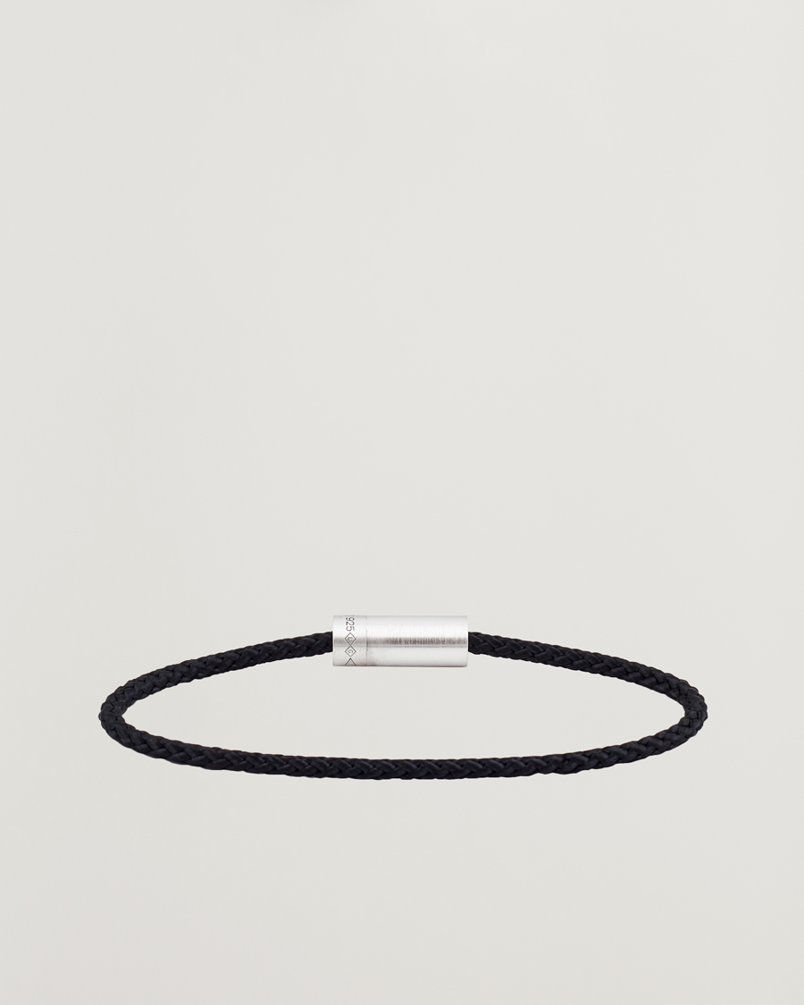 Herr |  | LE GRAMME | Nato Cable Brushed Bracelet Black/Sterling Silver 7g