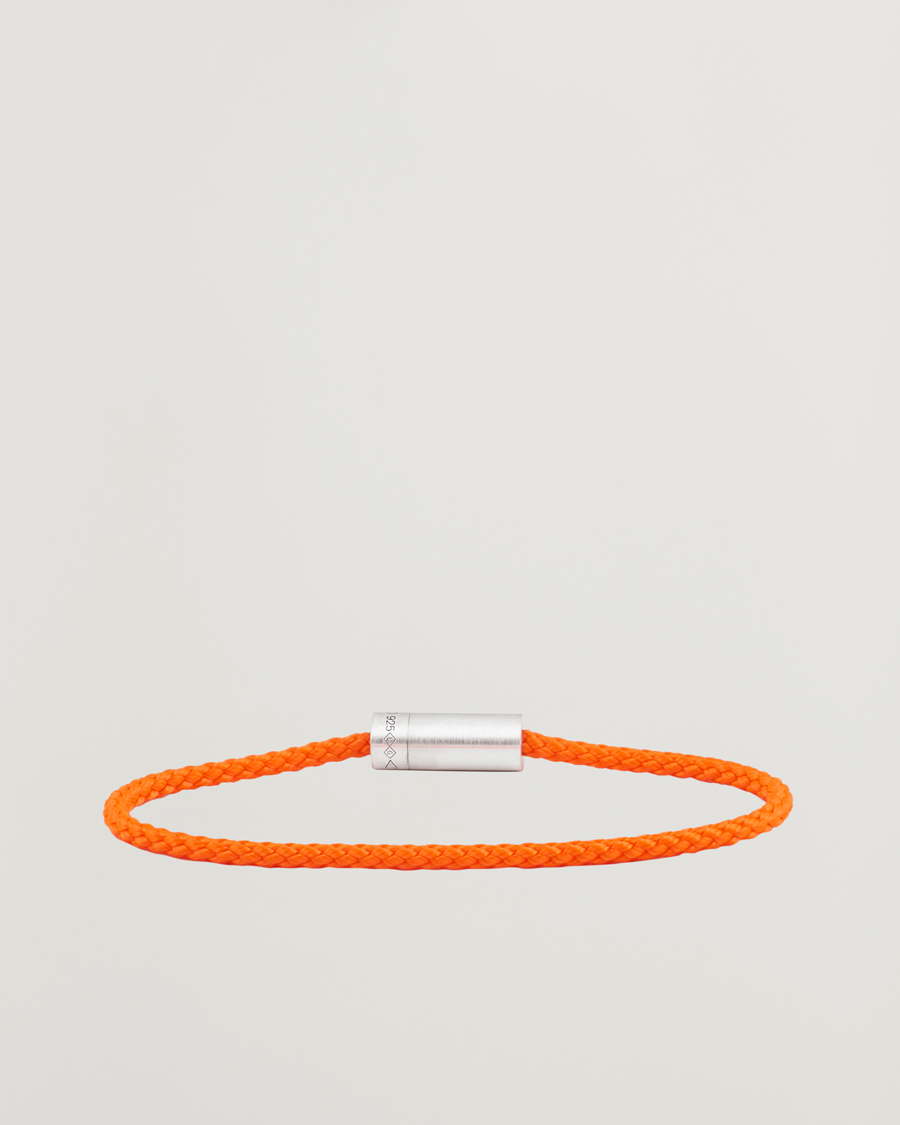 Herr |  | LE GRAMME | Nato Cable Brushed Bracelet Orange/Sterling Silver 7g