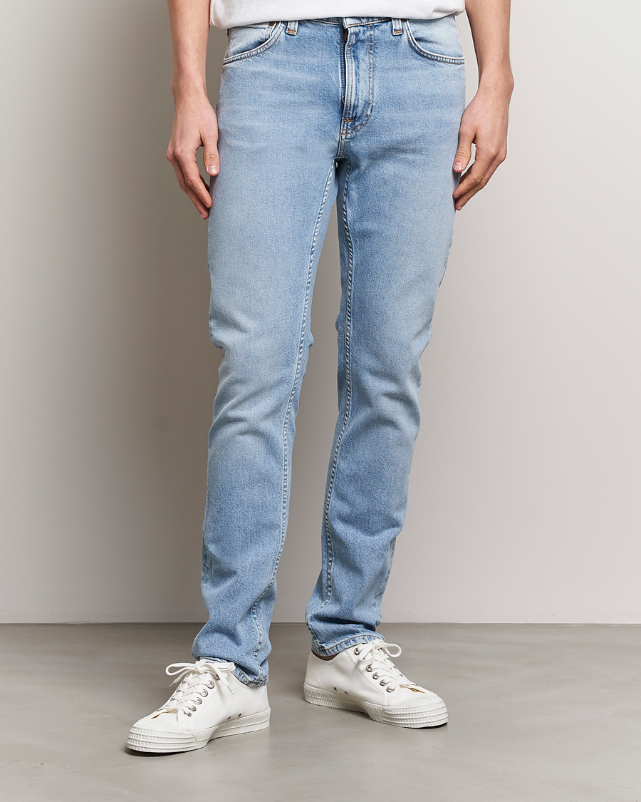 Herr | Jeans | Nudie Jeans | Lean Dean Jeans Warm Days Blue