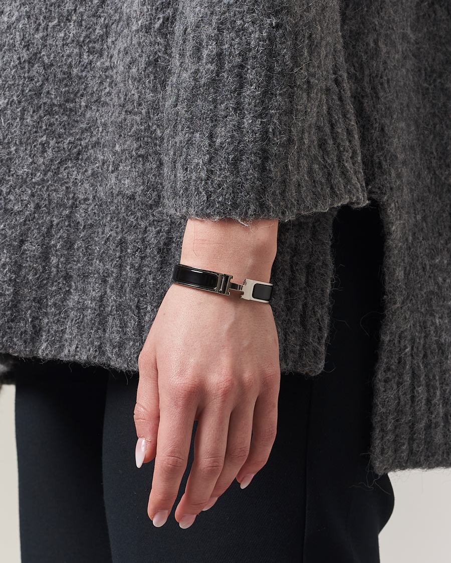 Herr | Hermès Pre-Owned Clic H Bracelet Black | Hermès Pre-Owned | Clic H Bracelet Black