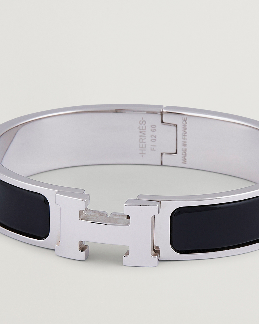 Herr | Hermès Pre-Owned Clic H Bracelet Black | Hermès Pre-Owned | Clic H Bracelet Black