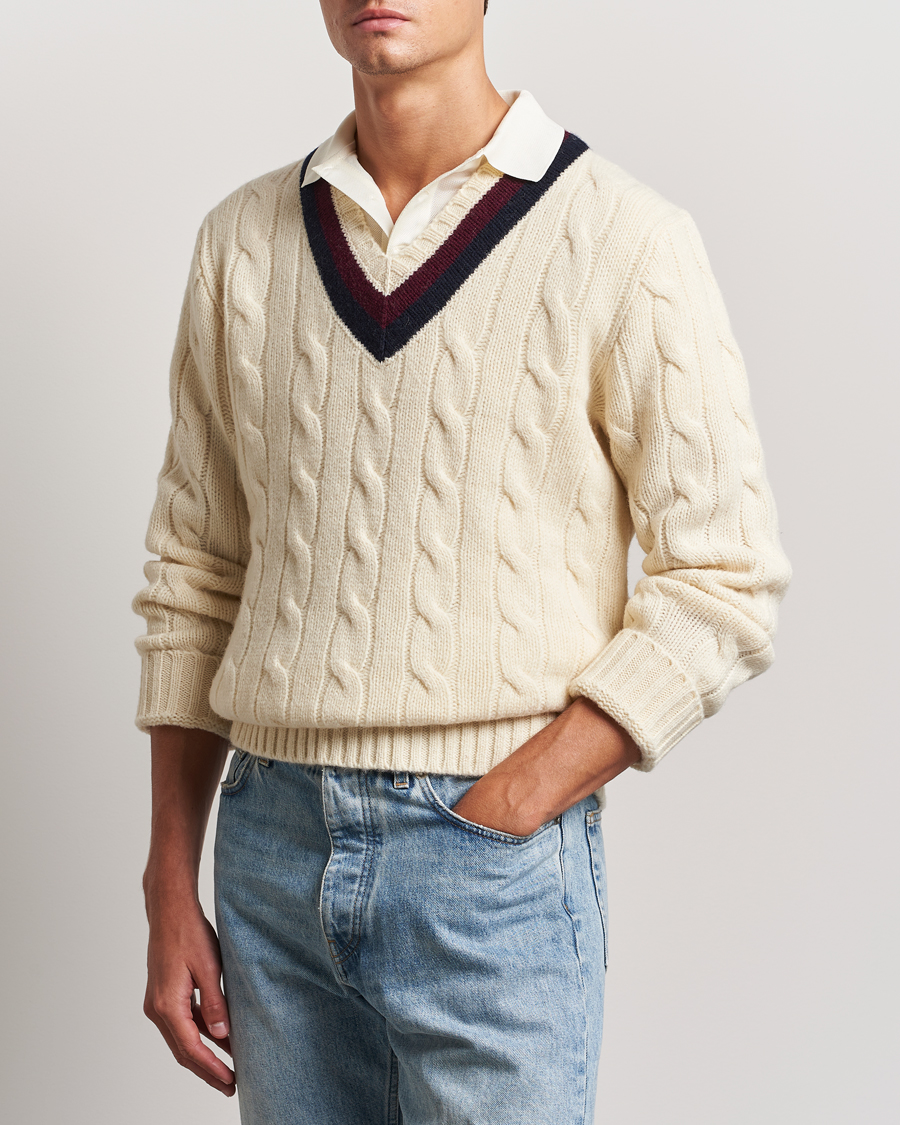 Herr |  | Polo Ralph Lauren | Wool Cricket Sweater Cream