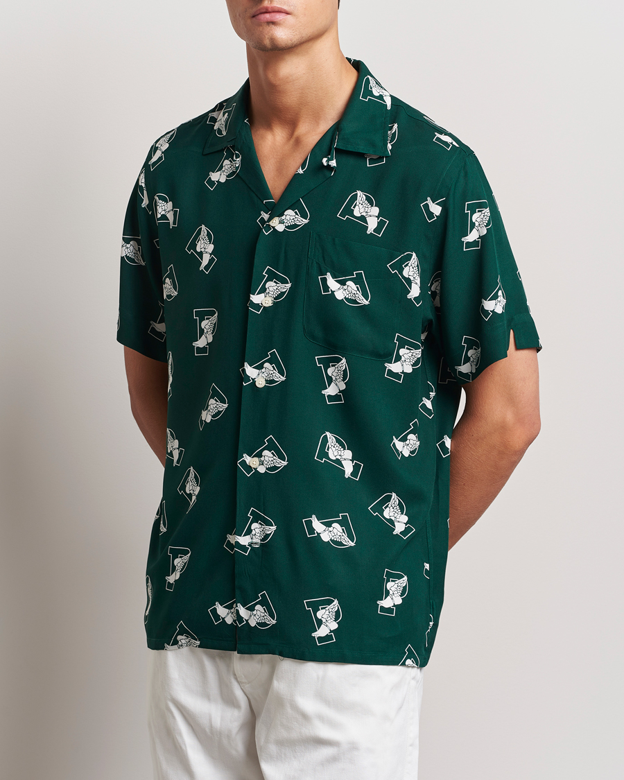 Herr |  | Polo Ralph Lauren | Printed P Wing Short Sleeve Shirt Toss Green