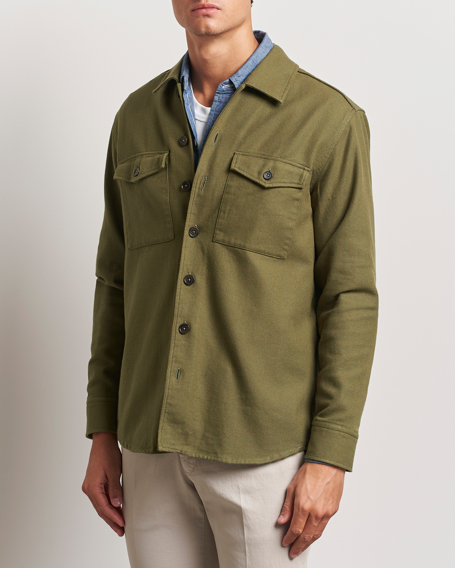 Herr |  | Grigio | Heavy Twill Overshirt Military