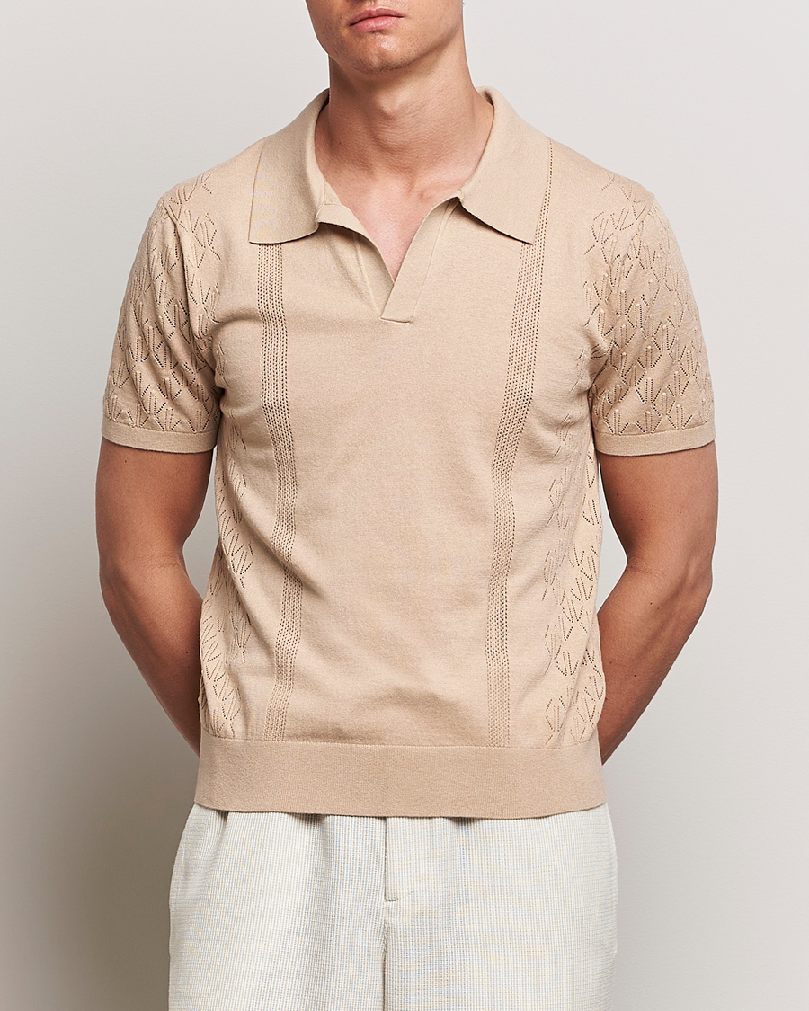 Herr |  | J.Lindeberg | Ringo Open Collar Safari Beige