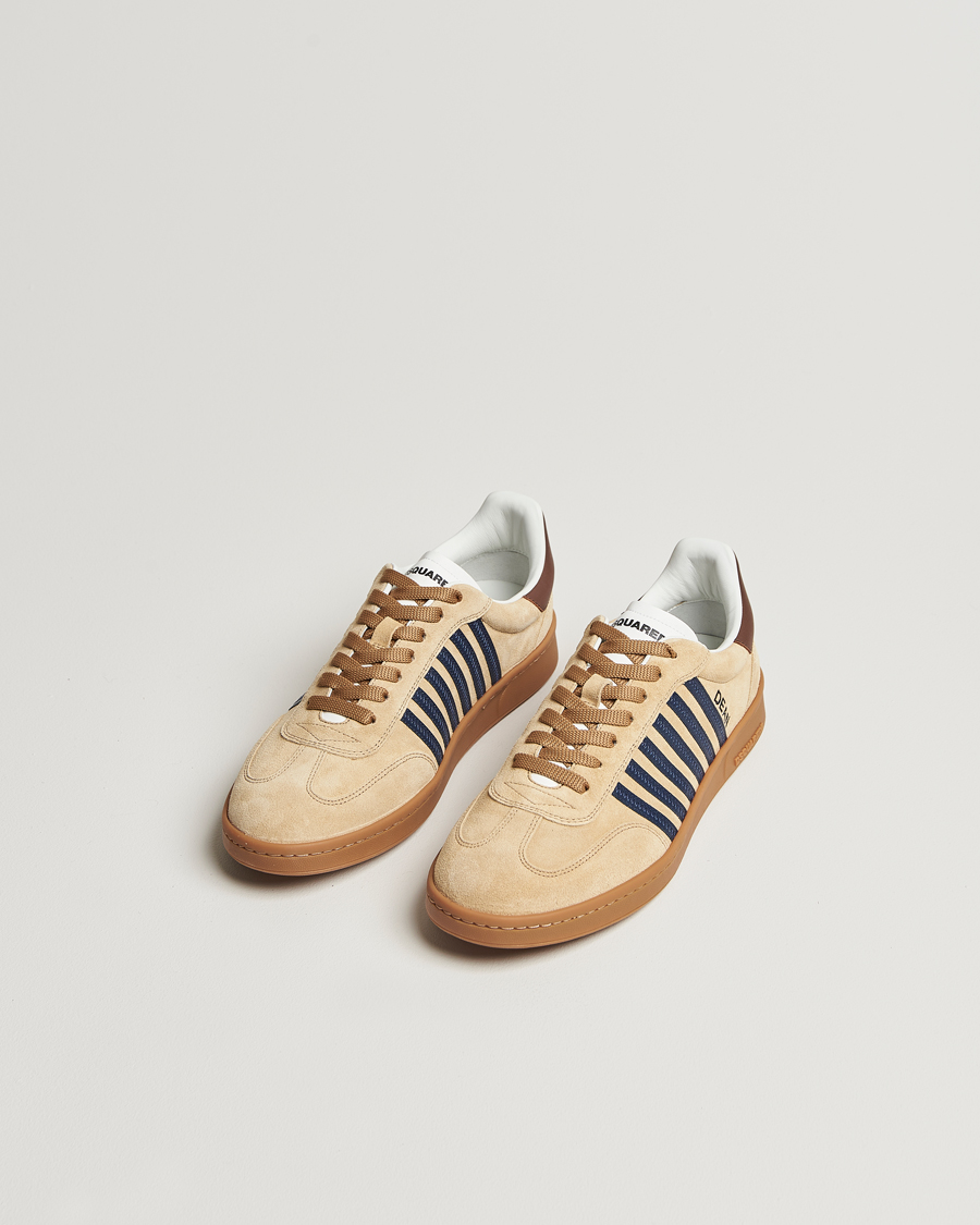 Herr | Dsquared2 | Dsquared2 | Boxer Sneakers Beige/Blue