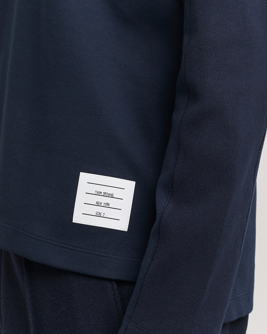 Herr | T-Shirts | Thom Browne | Long Sleeve 4-Bar T-Shirt Navy
