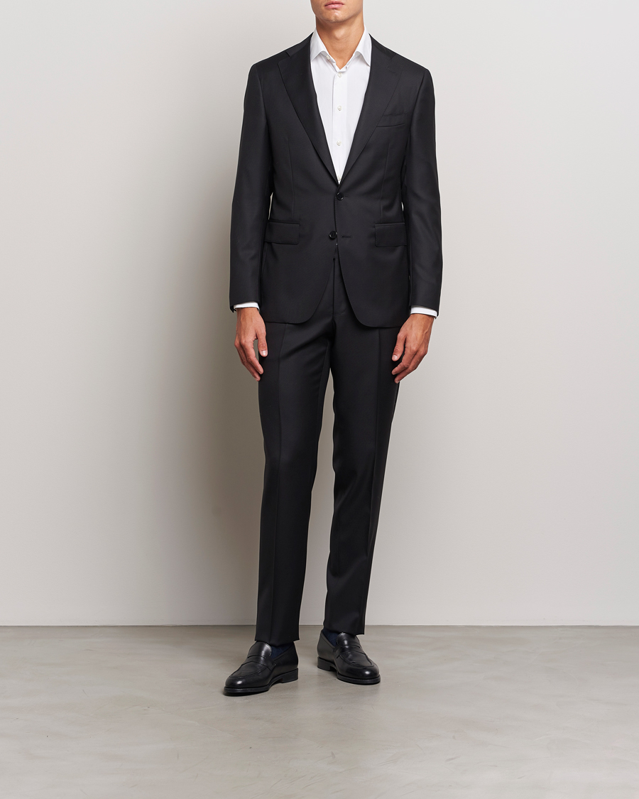 Herr |  | Canali | Super 130s Wool Capri Suit Black