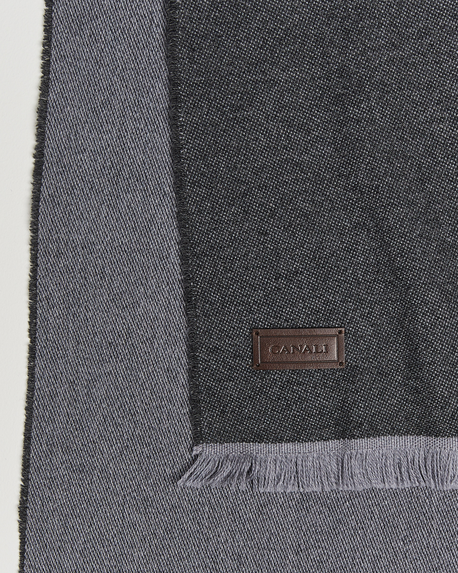 Herr |  | Canali | Wool/Cashmere Scarf Grey Melange