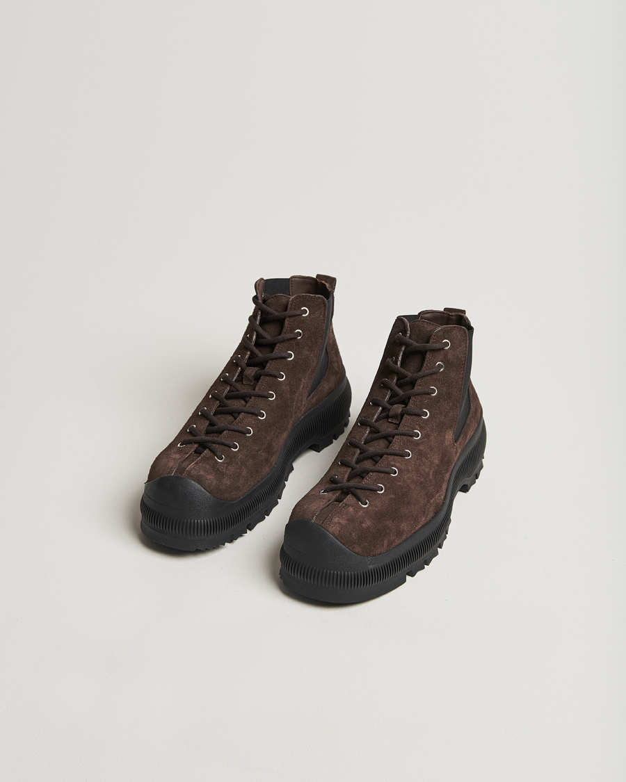 Herr | Jil Sander | Jil Sander | Suede Ankle Boots Dark Brown