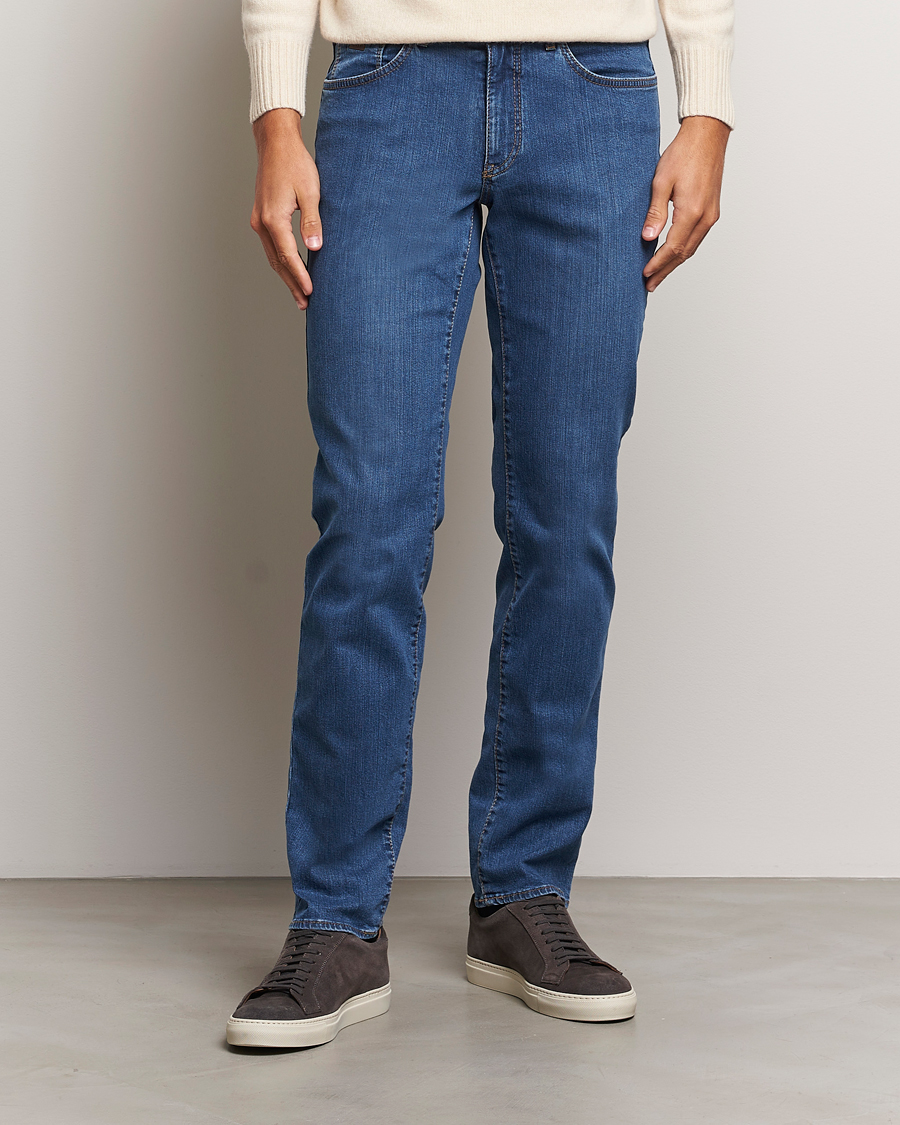 Herr | Blå jeans | Brax | Cadiz Premium Flex Denim Blue Used