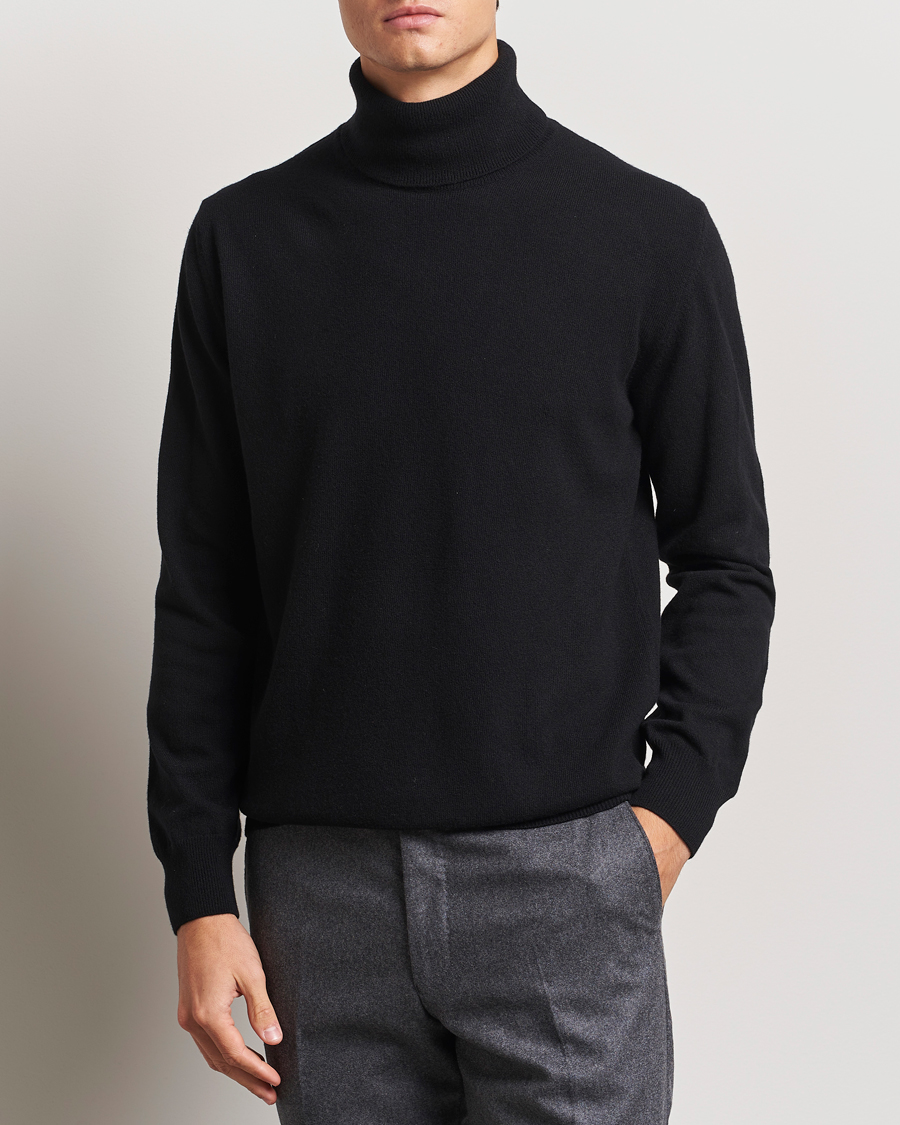 Herr |  | Morgano | Wool/Cashmere Rollneck Black