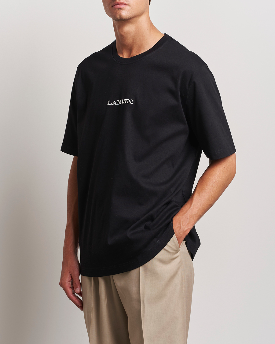 Herr |  | Lanvin | Embroidered Logo T-Shirt Black