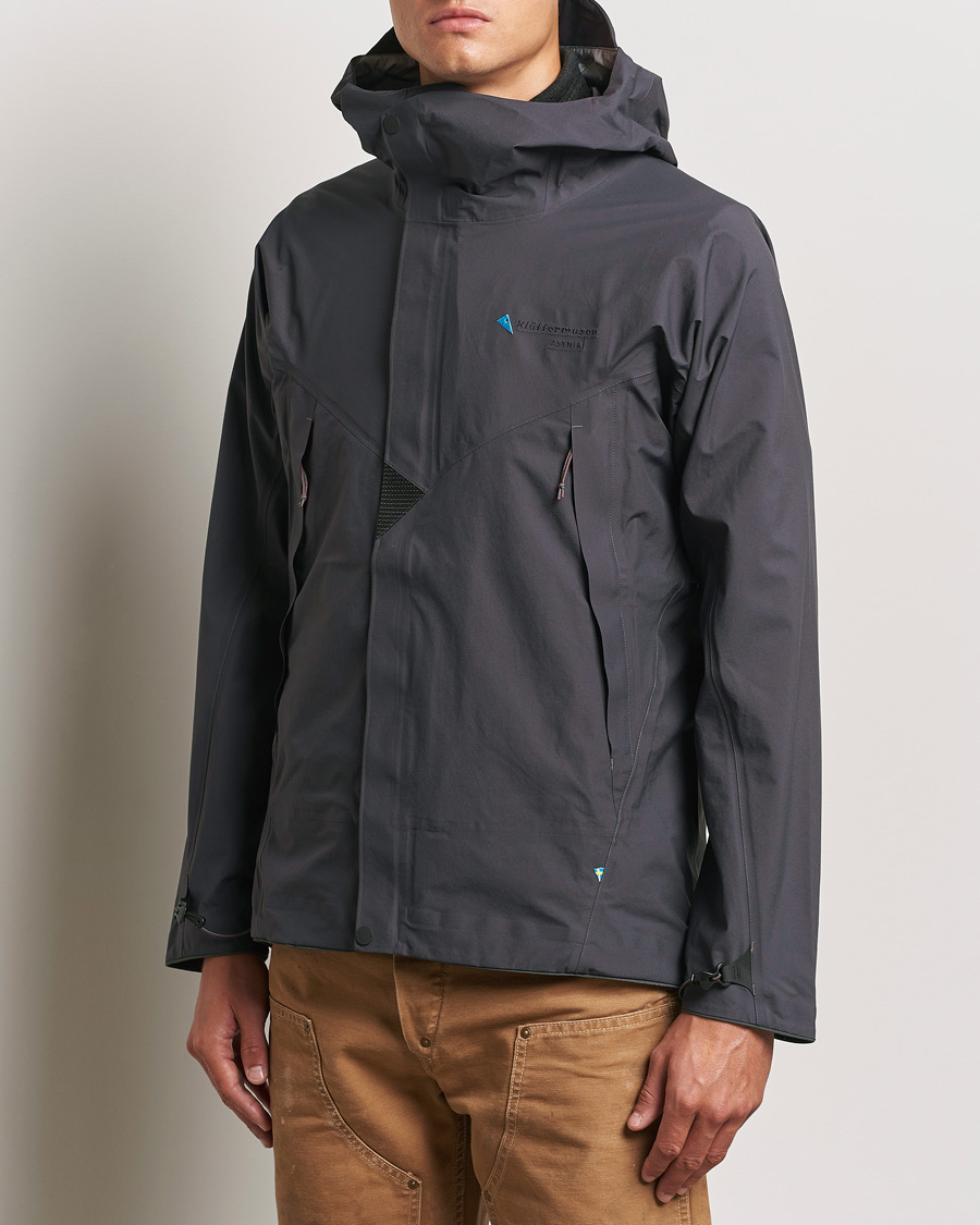 Herr | Samtida jackor | Klättermusen | Asynja Lightweight Waterproof Jacket Raven