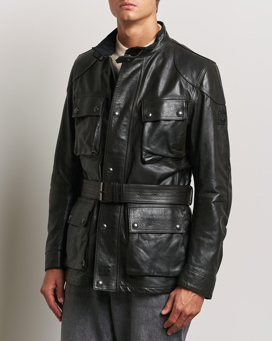 Herr |  | Belstaff | Trailmaster Panther Leather Jacket Black